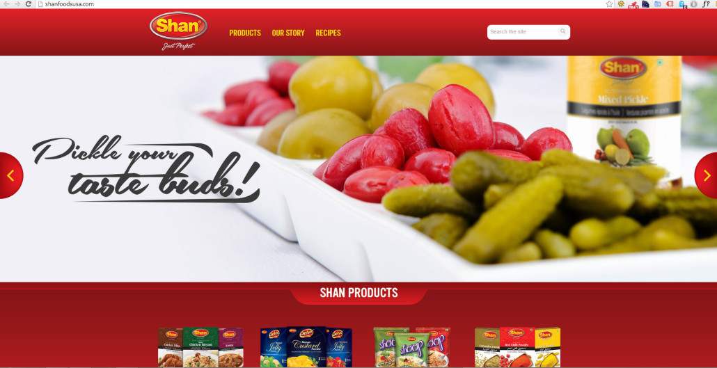 Shan Foods USA WordPress